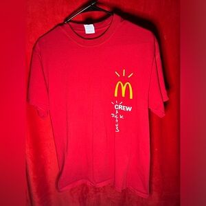 2020 TRAVIS SCOTT + MCDONALD’s EMPLOYEE TEE SIZE M